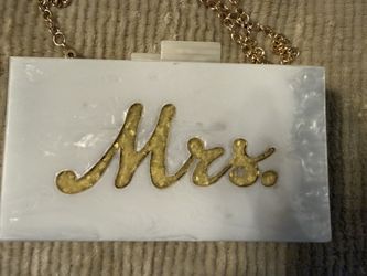 Vintage Arcylic Purse “Mrs.”