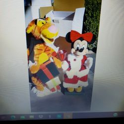 Disney Christmas Animated Figurines - New