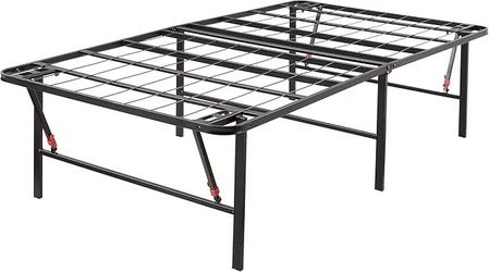 Amazon Basics Foldable Metal Platform Bed Frame, Noise-Free Mattress Foundation #2356C T8