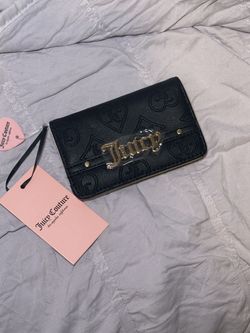 Juicy Couture Black Wallet with Gold Logo