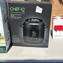 CHEF iQ Smart Pressure Cooker with WiFi and Built-in Scale - Easy-to-Use 10-in-1 Multicooker with 500+ Guided Recipes - Rice Cooker, Slow Cooker, Inst