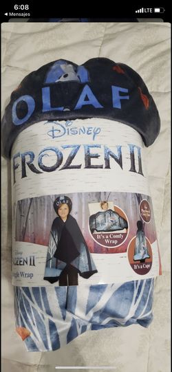 Poncho con gorra nuevo de frozen