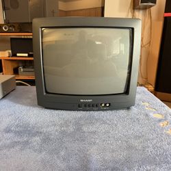 Sharp 13" CRT Tube Television TV 13n-m100b Retro Gaming