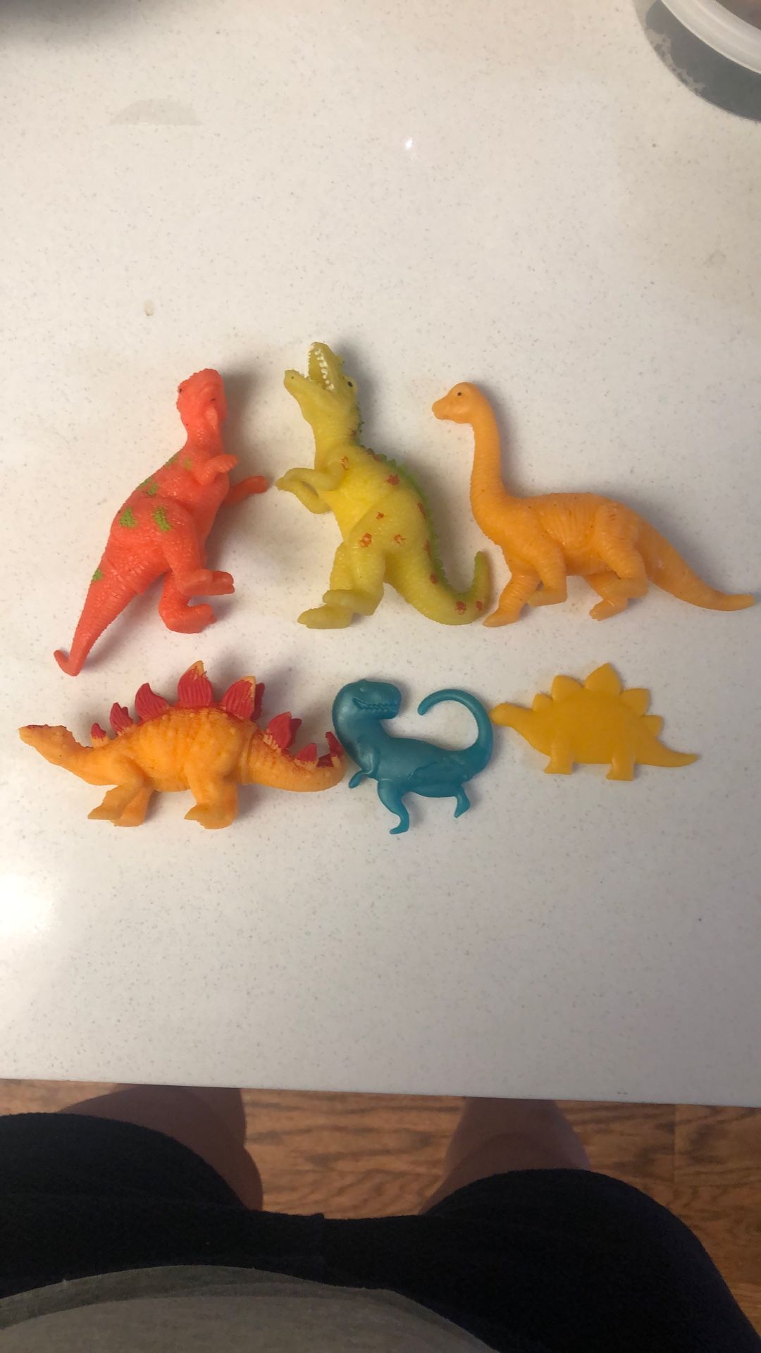 Rubber Dinosaurs Includes All