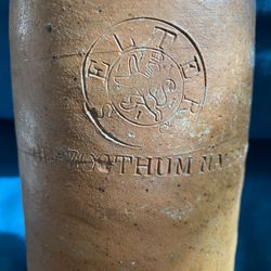 Antique German Seltzer Clay Bottle 