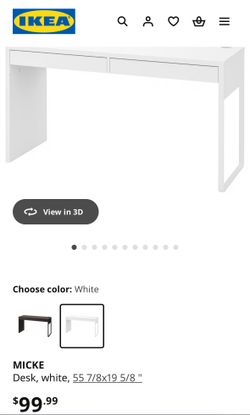 IKEA Micke Desk (White)