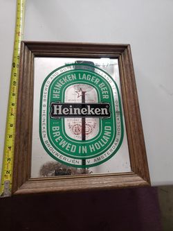 Heineken bar mirror