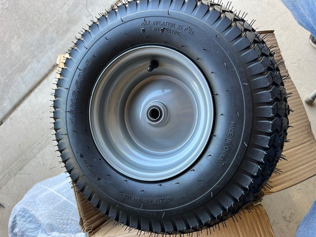 16×6.50-8 Tire And Wheel ,for Riding Lawn Mower,garden Trailer,lawn Tractor,and Dolly