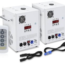 500W Stage Effect Light Machine 2PCS 3-13 ft Height Special Fountain with Remote & DMX512 2CH Control Cold Lights Machine, Safe & Reusablefor Wedding 