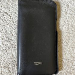 tumi iphone leather case
