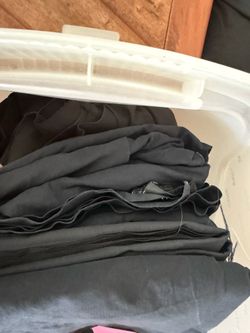 Black Linens Round & Rectangle Tablecloths plus Chair Covers