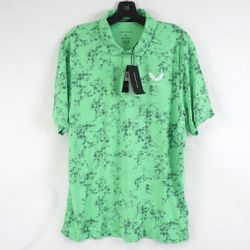 Castore MEN'S GOLF SHORT SLEEVE GEO PRINTED POLO - LIME XL