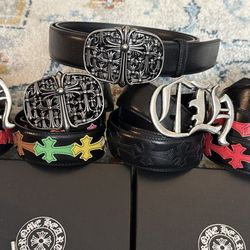 Chrome Hearts Leather Belt 