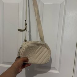 CREAM BAG BELT