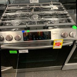 SAMSUNG NX60TSS 30 in. 6.0 cu. ft. Slide-In Range Stove FH