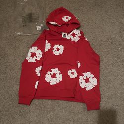 Red denim tears hoodie