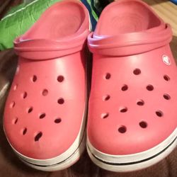 Classic Red Arkansas Razorback Crocs Clogs