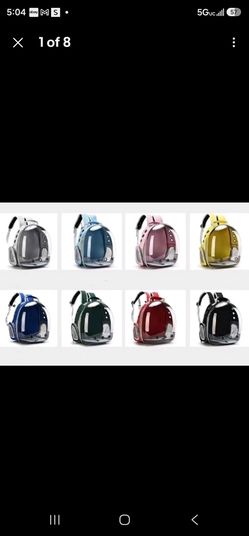 Pet Portable Carrier Backpack Space Capsule Travel Dog Cat Bag Transparent