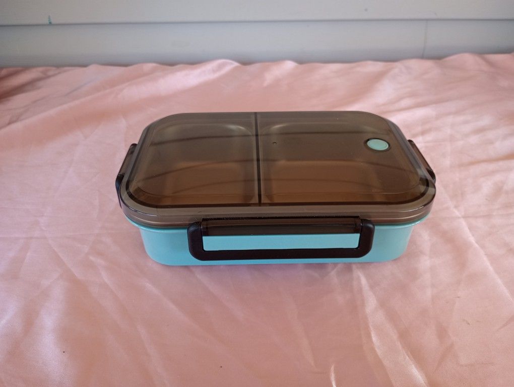 304 Stainless Steel Kids/Adults Lunchbox 2 Compartment Bento Leak proof