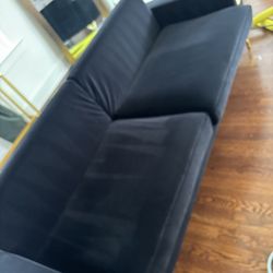 Black Velvet Sofa