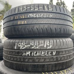 195/55/15 Michelin #2 Used Tires Installed