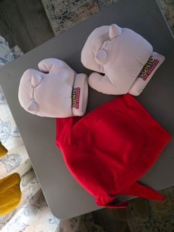 Sonic the Hedgehog Knuckles Plush Hands Costume