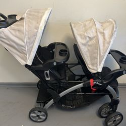 Double Sit To Stand Stroller #BabyTrend  $60 Or Best Offer