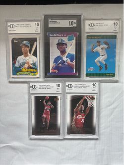 Graded Rookie Cards: Ken Griffey, Derek Jeter, LeBron James
