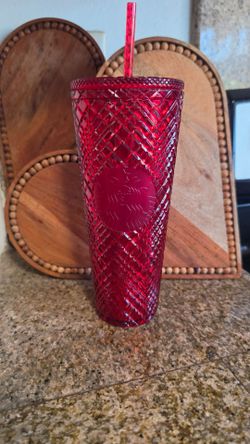 Starbucks Red Diamond Textured Cold Cup Tumbler