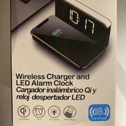LED Alarm Clock With Phone Charger Apple iPhone Samsung Galaxy Belkin 