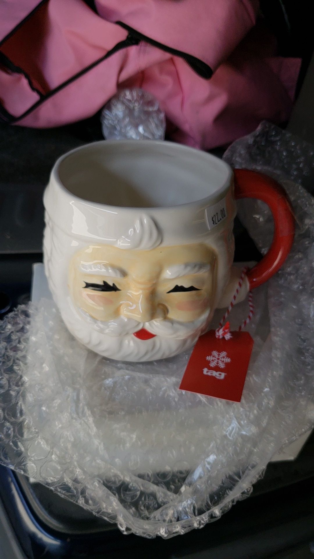 Santa claus coffee cup