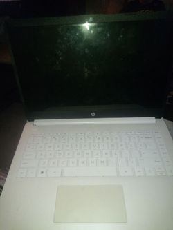 Hp 14 laptop white