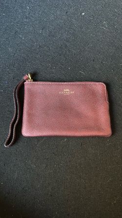 Coach Leather Wristlet Clutch