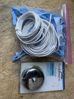 Clothes line and pins