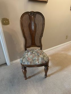 Cane back dinning chairs
