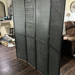 4 Panel Bamboo Room Divider Partition Folding Screen