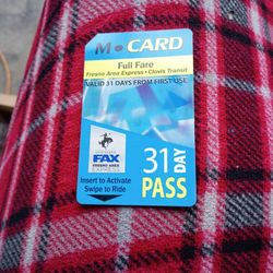 Unused Bus Pass