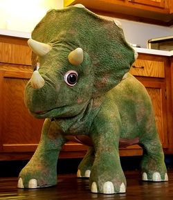 Playskool Kota Triceratops Ride On Animatronic Baby Dinosaur - 3 ft tall