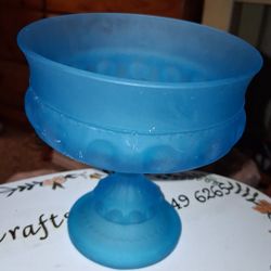 1970's Indiana Frosted King's Crown Candy Dish