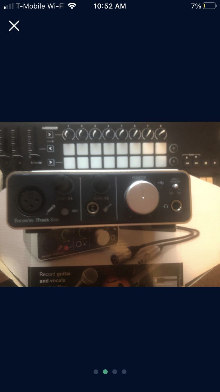 Focusrite iTrack Solo (OG Packaging)