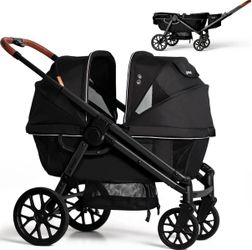 NEW! Weego Double stroller wagon light weight folds compact