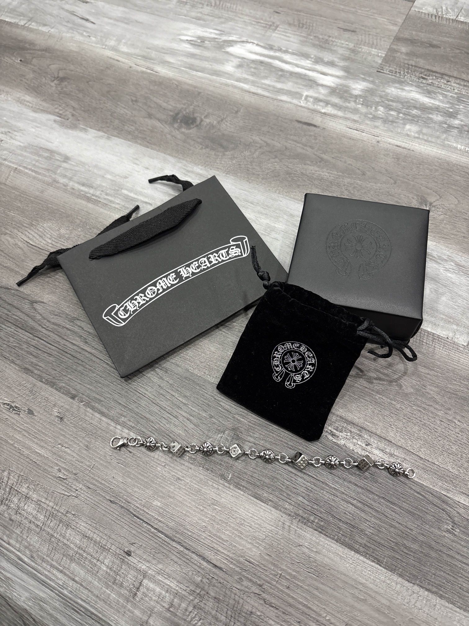Chrome Dice Bracelet