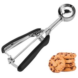 Cookie Scoop 1 Tbsp, Cookie Dough, Melon Baller Comfortable Grip Dishwasher Safe