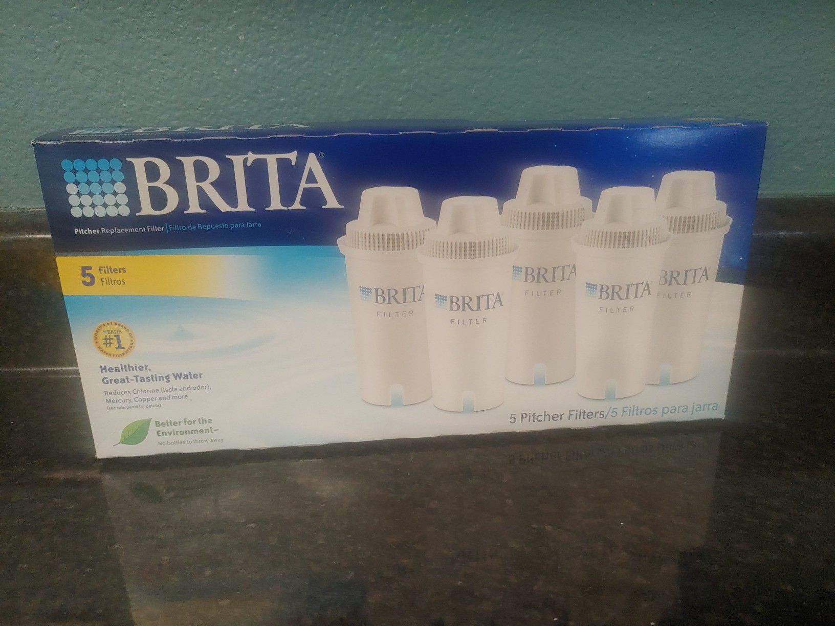 5 Pack Of Brita Water Filters 5 Pitcher Filters Brand New Unopened