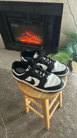nike dunk low retro white black panda size 14
