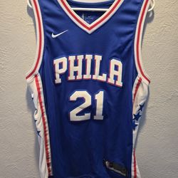 Philadelphia 76er's Joel Embiid Swingman Jersey. Men's 52XL~ Length +2.