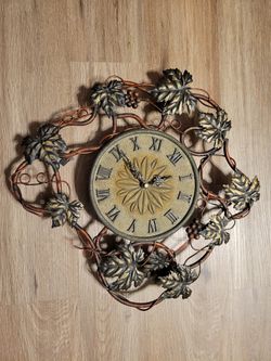Rustic Wine Decor Clock 
