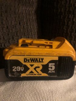 Dewalt XR 5ah battery