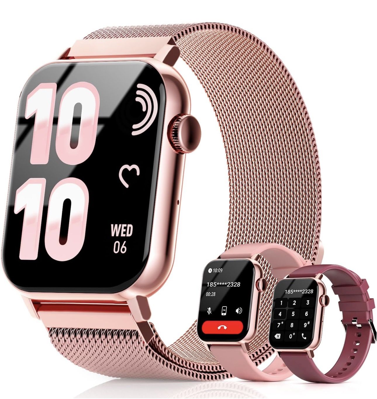 Wireless Mini Lavalier Microphone for iPhone - 3 in 1 Bluetooth Microphone with Noise Reduction, Plug & Play Lapel Mic for iPad Android, 360°Clip Mic