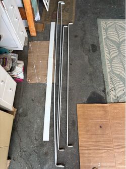 CURTAIN RODS—LONG… See measurements in photos